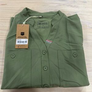Mediclo Olive Green Lightweight Women's Shirt
